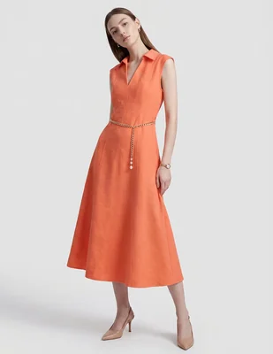 Vestido midi casual karl lagerfeld paris para mujer