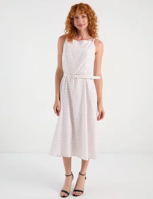 Vestido midi casual Rue de la Paix escote cuadrado