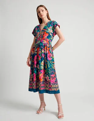 Vestido a la rodilla casual para mujer