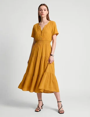 Vestido Largo Casual Davinchy Vestido Para Mujer