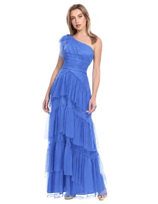 Vestido largo de fiesta Eva Brazzi escote regular