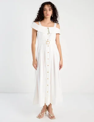 Vestido largo casual french connection para mujer