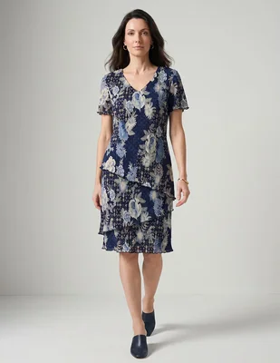 Vestido a la rodilla casual Connected Apparel para mujer