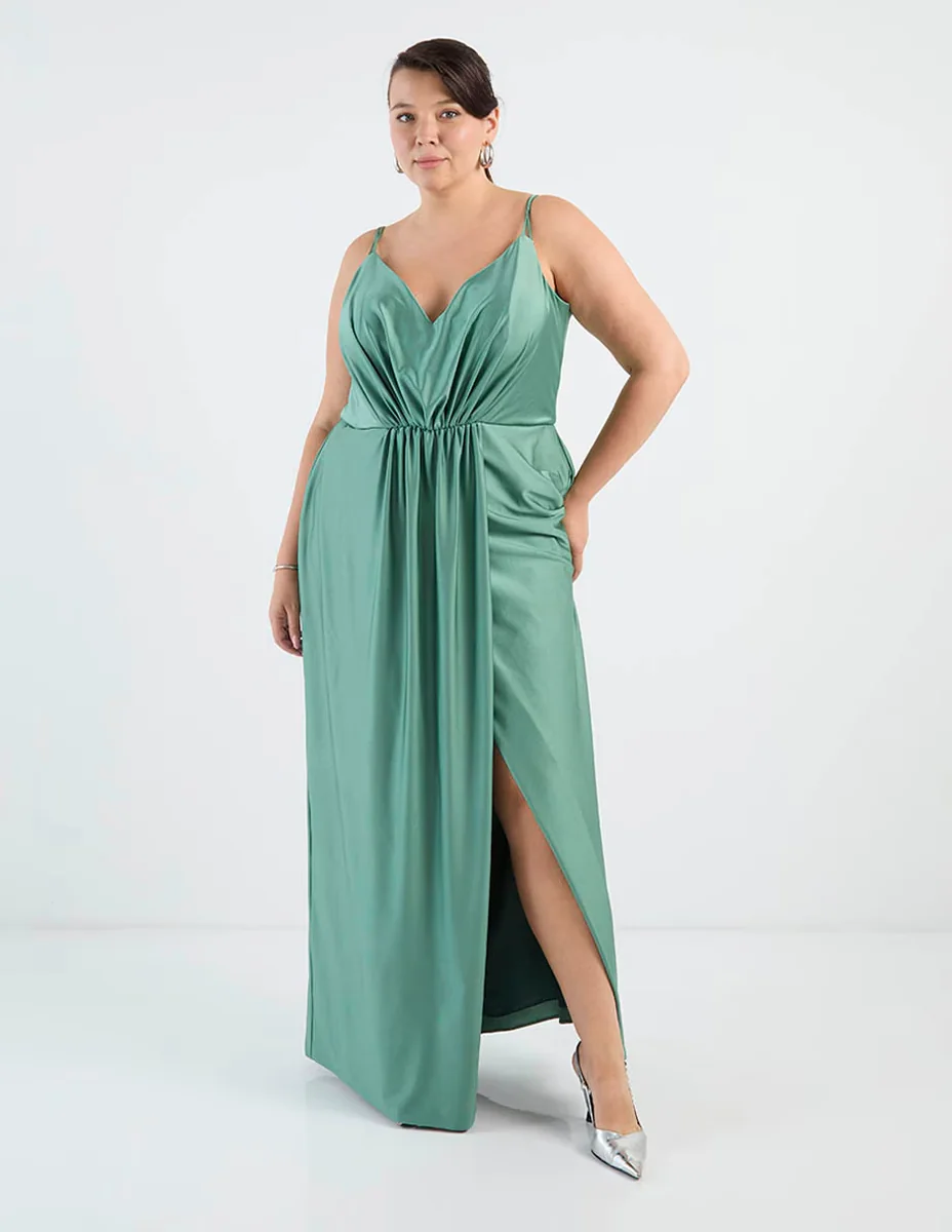Vestido maxi de fiesta The Pattern escote V