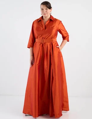 Vestido maxi de fiesta Ema Valdemossa Curvy para mujer