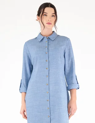 Vestido a la rodilla casual margaret coleccion para mujer
