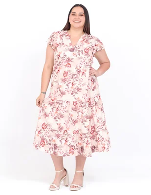 Vestido midi casual cariló crupo puntarena para mujer