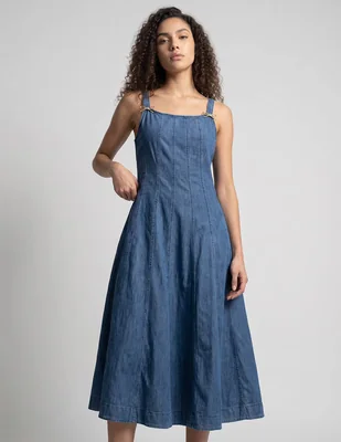 Vestido largo casual Karl Lagerfeld Paris para mujer