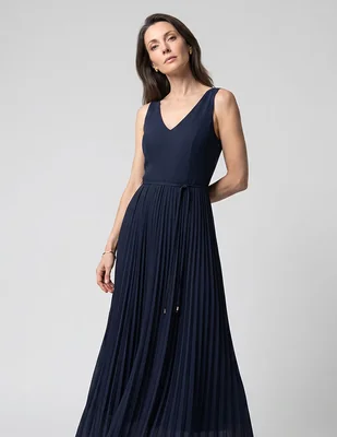 Vestido largo de fiesta Karen Olivier escote V