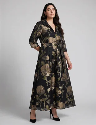Vestido largo de fiesta Ema Valdemossa Curvy para mujer