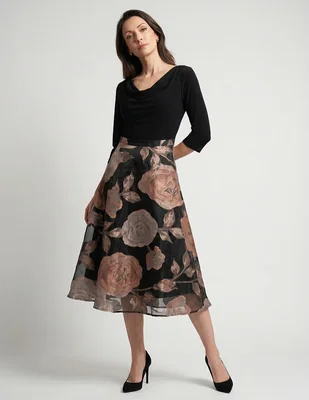 Vestido midi de fiesta Ema Valdemossa Curvy para mujer