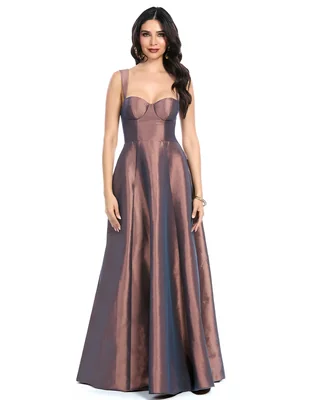 Vestido largo fiesta Eva Brazzi escote corazón