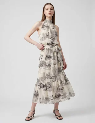 Vestido crop cocktail London Times para mujer