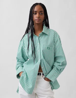 Camisa de Algodón manga larga para mujer