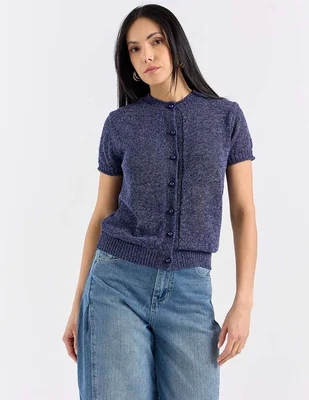 Blusa Kur.Kuma manga corta para mujer