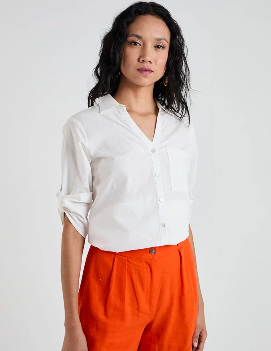 Blusa Lieb Basics manga 3/4 para mujer