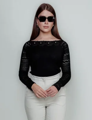 Blusa Zuio manga larga para mujer