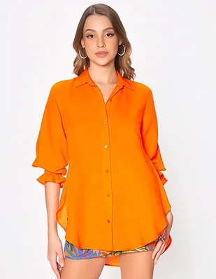 Blusa Studio F Eternal Blossom manga 3/4 para mujer