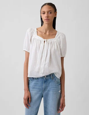 Blusa manga corta para mujer