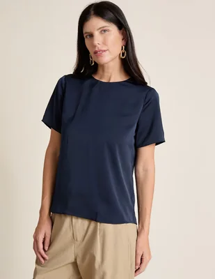 Blusa manga corta para mujer