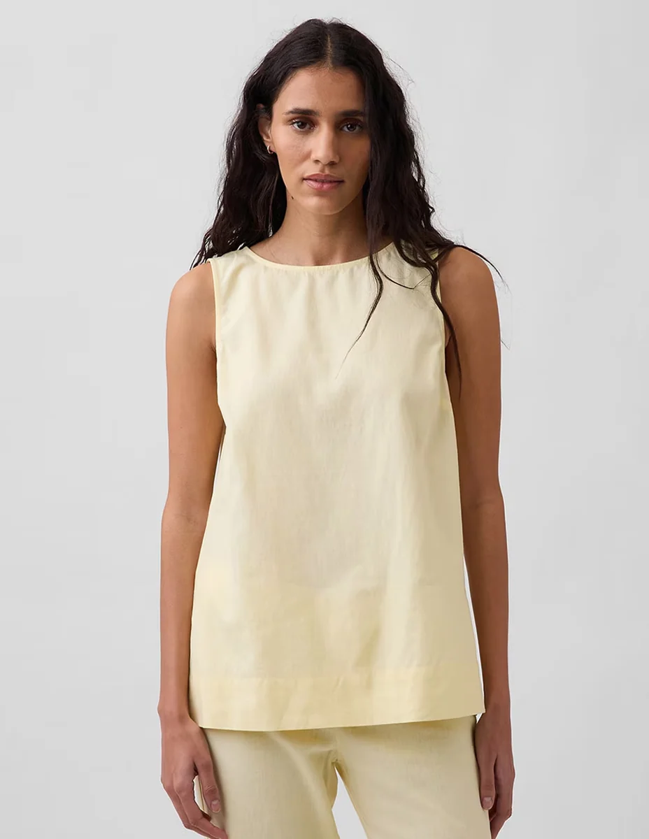 Blusa sin manga para mujer
