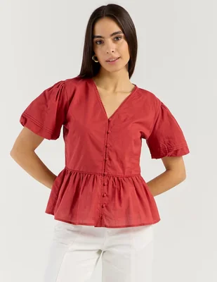 Blusa Petite Studio manga corta para mujer