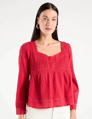 Blusa Petite Studio manga larga para mujer