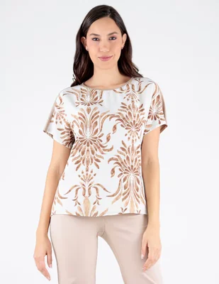 Blusa Trinity manga corta para mujer