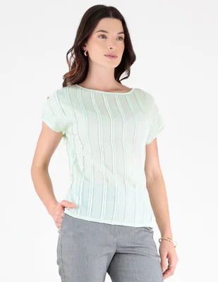 Blusa trinity manga corta para mujer