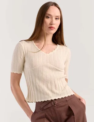 Blusa Petite Studio manga corta para mujer