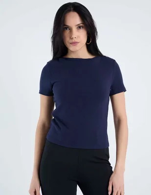 Blusa Petite Studio manga corta para mujer