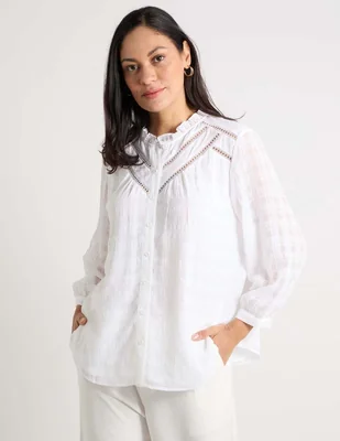 Blusa chico's manga larga para mujer