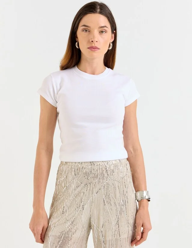Blusa Topshop manga corta para mujer
