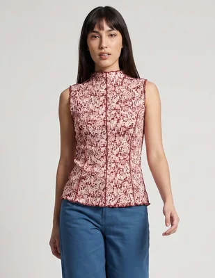 Blusa vero moda sin manga para mujer