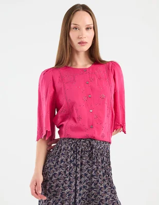 Blusa Cold manga al codo para mujer