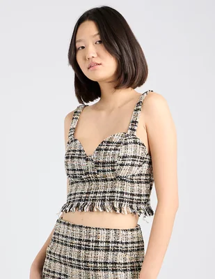 Blusa Coffee Bean sin manga para mujer