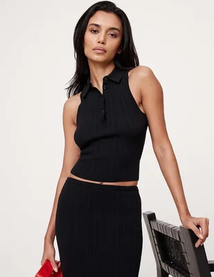 Blusa sin manga para mujer