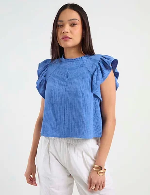 Blusa Petite Studio manga corta para mujer