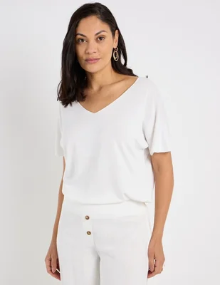 Blusa Lieb manga corta para mujer