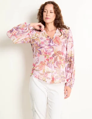 Blusa Chico's manga larga para mujer