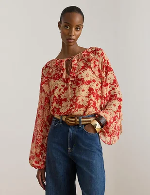 Blusa Lauren Ralph Lauren manga larga Lauren Ralph Lauren