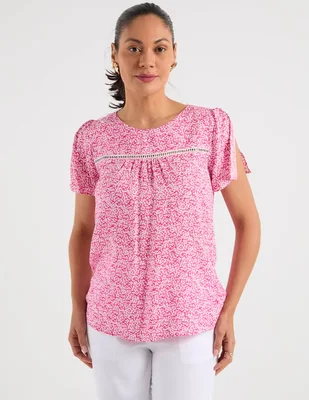 Blusa Ferrioni manga corta para mujer