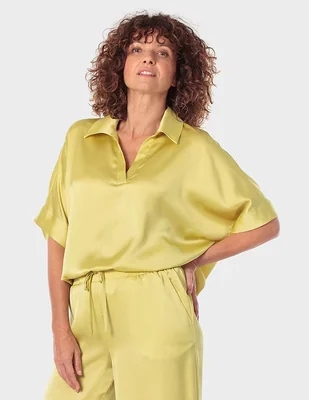 Blusa Punt Roma manga al codo para mujer