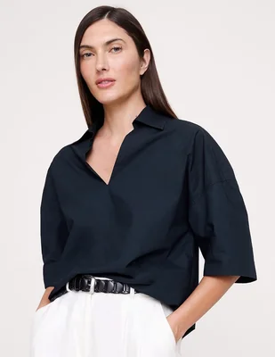 Blusa manga al codo para mujer
