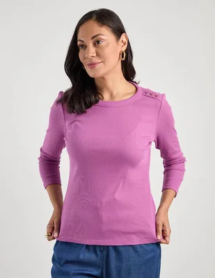 Blusa Chico's manga larga para mujer