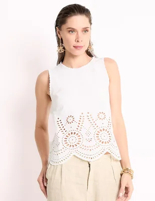 Blusa Indi & Cold sin manga para mujer