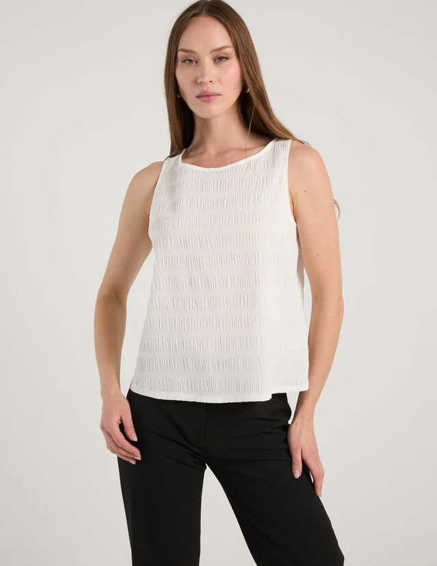 Blusa Parallel sin manga para mujer