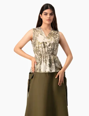 Blusa Ivonne sin manga para mujer