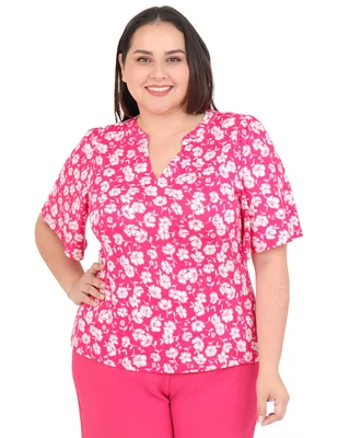 Blusa Cariló Grupo Bromelia manga corta para mujer