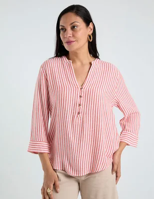Blusa Lieb manga 3/4 para mujer